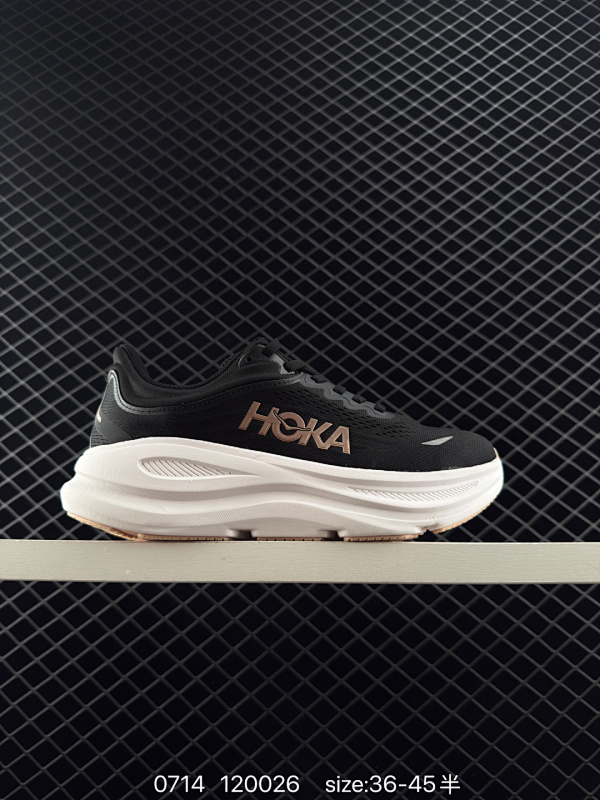 130 公司级✅HOKA ONE ONE Bondi 9 复古舒适防滑耐磨 低帮 山地户外跑步鞋 货号:1162012 尺码:如图