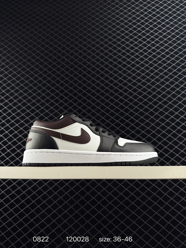 140 公司级✅Air Jordan 1 Low 摩卡黑 AJ1乔1低帮休闲板鞋 同步官方配色  市场唯一独家头层皮打造 原鞋原档案开发  原厂皮料 原档冲孔鞋头 正确满胶鞋垫 四线拉帮 原厂织唛标