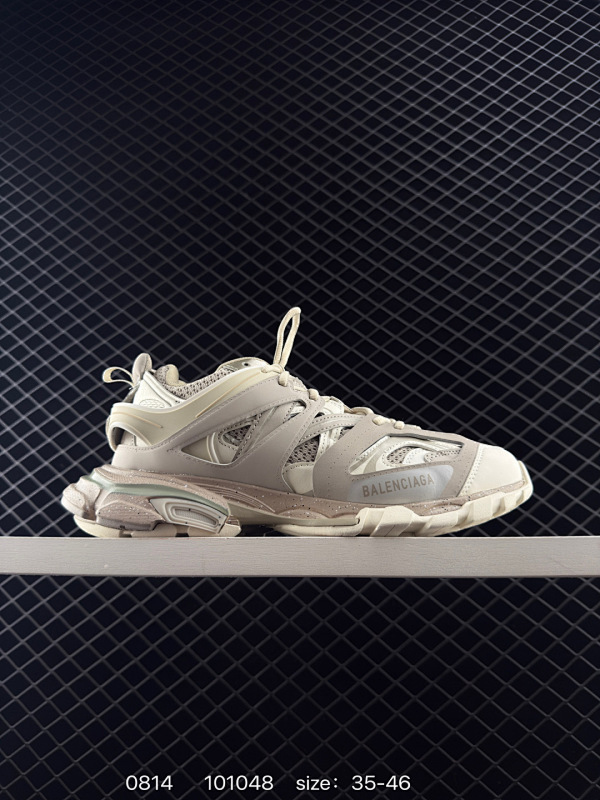 240 公司级✅巴黎世家 Balenciaga Sneaker Tess s.Gomma MAILLE WHITE/ORANGE  3.0代   三代户外概念鞋 复古野跑 老爹鞋潮流百搭慢跑鞋  货号