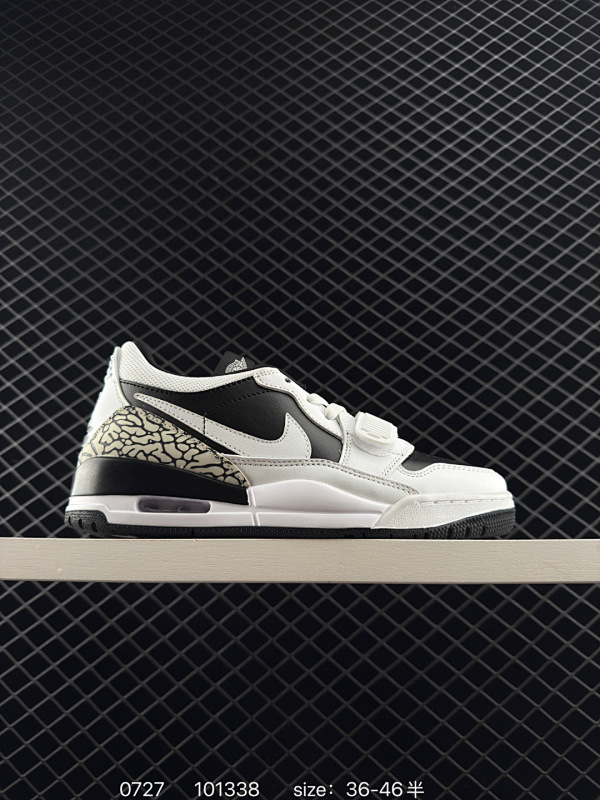 190 Air Jordan  Legacy 312 经典配色 官方货号：CD7069 111 有着交错结合的设计，它的名字就展现出它所包含的鞋款元素，312 分别对应了 Air Jordan 3、A