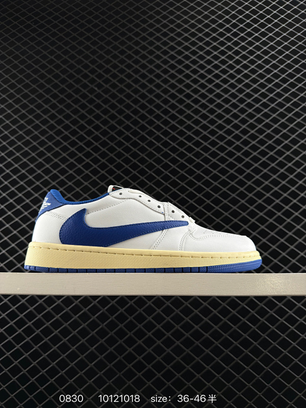 90 AJ1倒勾Travis Scott x Air Jordan 1 ” Reverse Mocha “ AJ1乔1 TS 闪电 联名倒钩 低帮文化篮球鞋 货号:DM7866-002 尺码:36 3