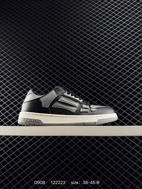 115 MIRI 21SS SKEL-TOP 骨头系列 Amiri 埃米尔 Skeleton Low-Skel top Sneakers 骨骼系列情侣鞋 当潮顶流产品 众星上脚 低帮运动休闲板鞋 正确