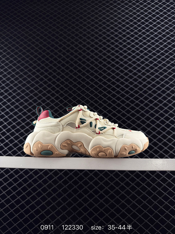 150 FILA 斐乐 FLUID 5 猫爪5.0 简约舒适 防滑耐磨低帮老爹鞋 货号:F12W522111FSS 尺码:35 36 36.5 37.5 38 38.5 39 40 41 41.5 4