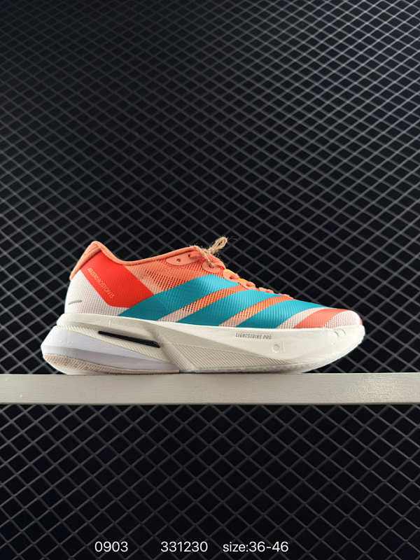150 阿迪达斯 Adidas Adizero Adios Pro 4 舒适防滑耐磨 低帮 休闲跑步鞋 男女款厚度增高老爹鞋 2025年，adidas推出了adidas ADISPR4跑鞋，该鞋具有软