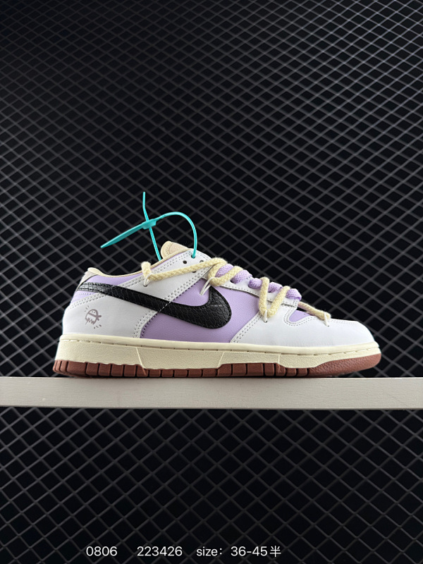 130 耐克Nike SB Dunk Low 扣篮系列 复古低帮休闲运动滑板板鞋。采用脚感柔软舒适ZoomAir气垫，有效吸收滑板等极限运动在落地时带来的冲击力，为街头运动者们提供更好的保护。 货号: