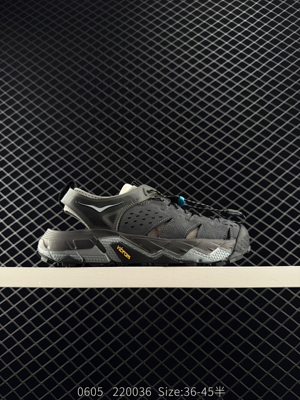 180 公司级✅HOKA ONE ONE VIBRAM TOR TRAFA 舒适 防滑透气 户外机能山地溯溪鞋 鞋型从外观就给人强烈的户外机能感 粗犷率性的厚底设计 继