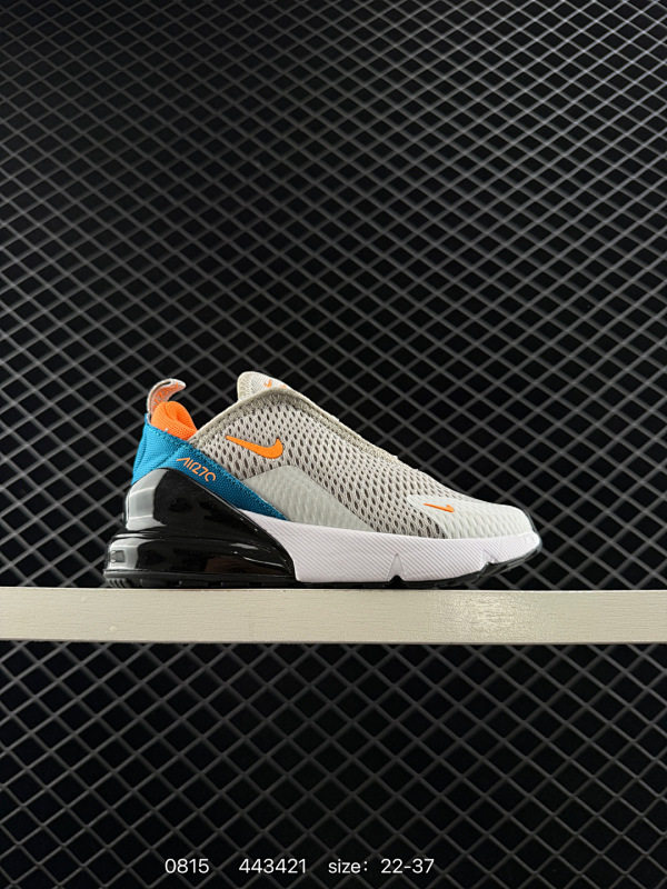 105 耐克童鞋Nike NIKE AIR MAX 270 混合科技 透气后掌半气垫童鞋慢跑鞋  货号：AO2372  码数：22～37 编号：443421