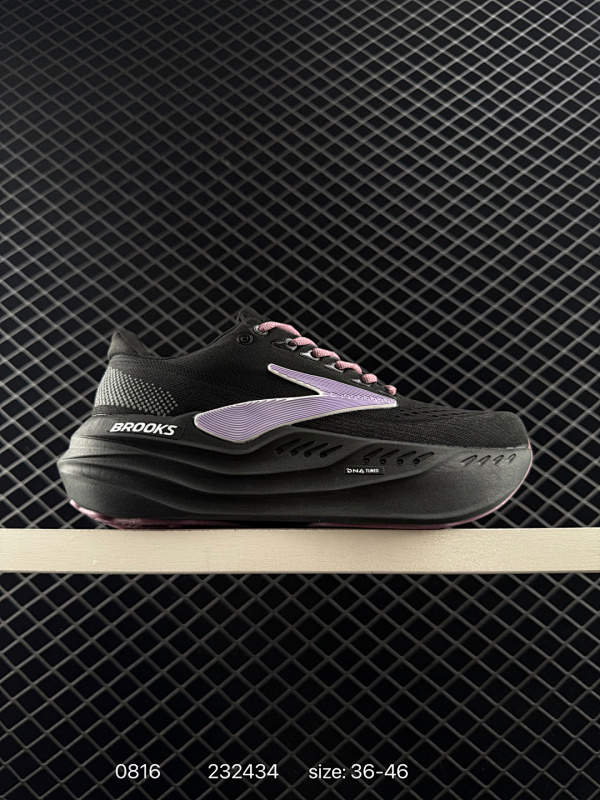 170 BROOKS布鲁克斯Glycerin max超级甘油跑鞋男减震男女跑步厚底马拉松 该鞋以厚实的中底和高分子注氮技术为特点，提供极致的缓震性能。鞋面柔软厚实，具有良好的包裹性能和散热性能。大底设