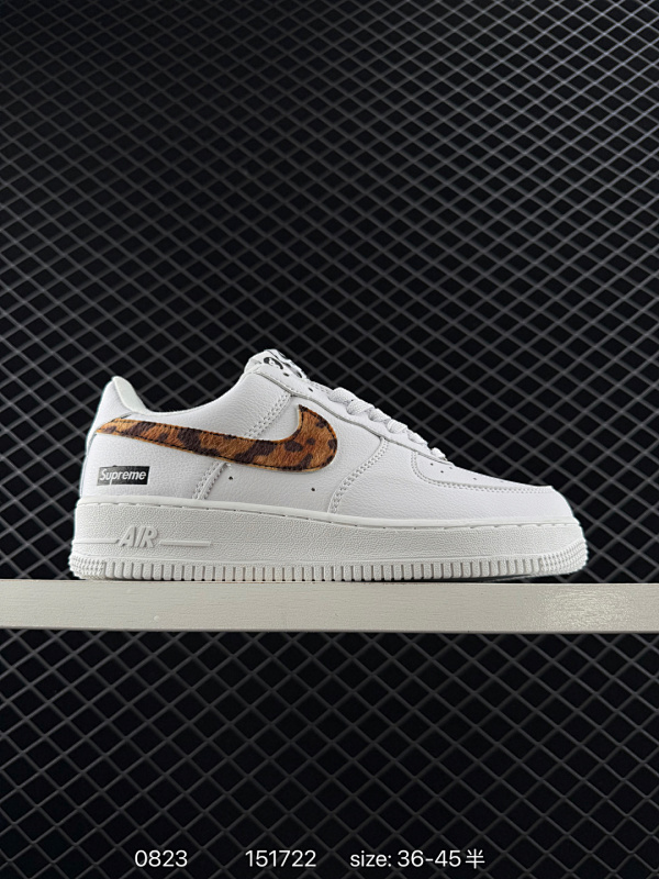 110 耐克 Nike Air Force 1 '07 Low 空军一号含气垫 小白鞋 2025年新款 低帮百搭厚底增高休闲运动板鞋。柔软、弹性十足的缓震性能和出色的中底设计，横跨复古与现代的外型结合