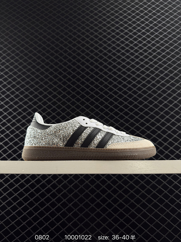 110 公司级✅Adidas Originals Samba 桑巴舞系列阿迪达斯 三叶草 绅士德训足球风百搭低帮休闲运动板鞋 货号:B75809 尺码:36-40 编码：10001022 全文