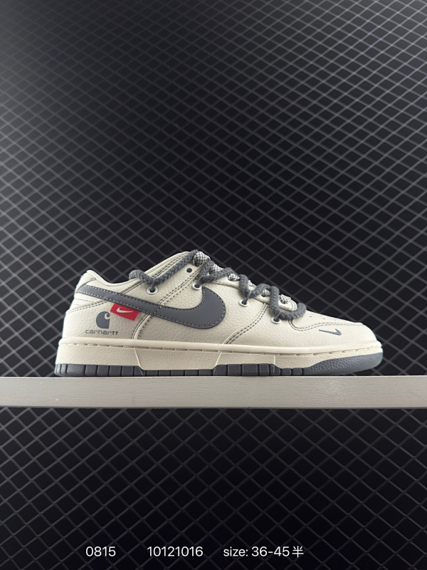 80 Nike SB Dunk Low“卡哈特联名——绑带黑勾”  周年高端定制 低帮休闲板鞋 定制鞋盒 大厂纯原品质出货 超高清洁度 皮料切割干净无任何毛边 细节完美   货号：SJ2068-265