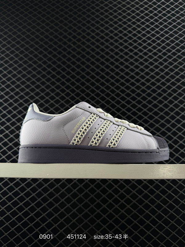 120 adidas originals Superstar 2 舒适柔软 板鞋 女款 紫色 编码：451124 货号：KJ4210 尺码：35-43半  详情          ¥ 120