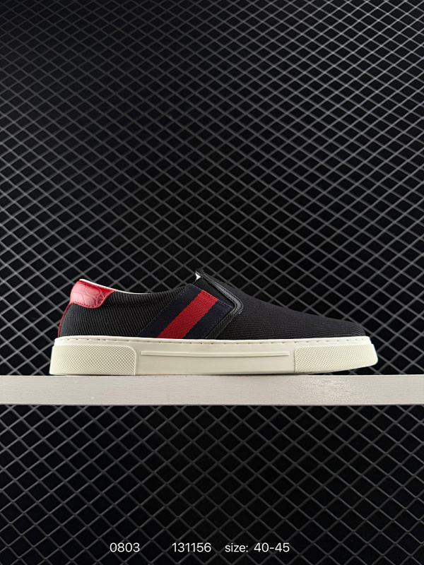 280 GUCCI古驰 ACE 帆布圆头套脚 休闲鞋 男款 黑色 货号：602029 编码：131156 尺码：如图  详情          ¥ 280