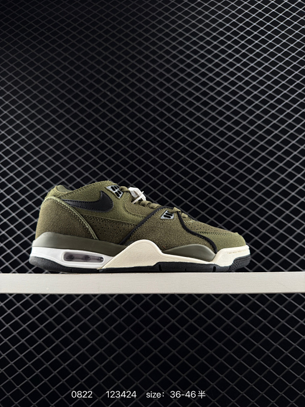 120真标带半码 Nike Air Flight 89 Low "Gorge Green" 耐克 89兄弟款 低帮 白绿 男女同款 将经典Air Jordan 3和Air Jordan 4元素融为一体