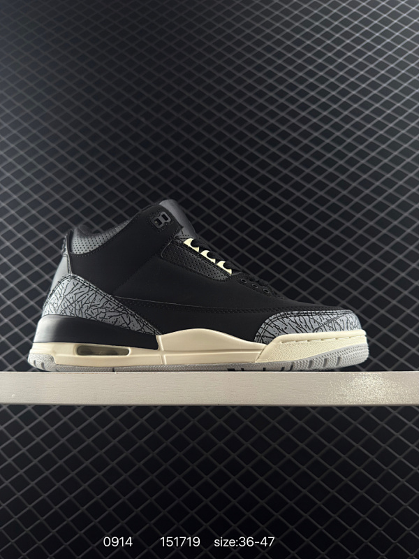 95 乔丹Air Jordan 3 Retro 迈克尔·乔丹AJ3代中帮复古休闲运动文化篮球鞋 货号：DN3707-260 尺码:36～47 ID:151719