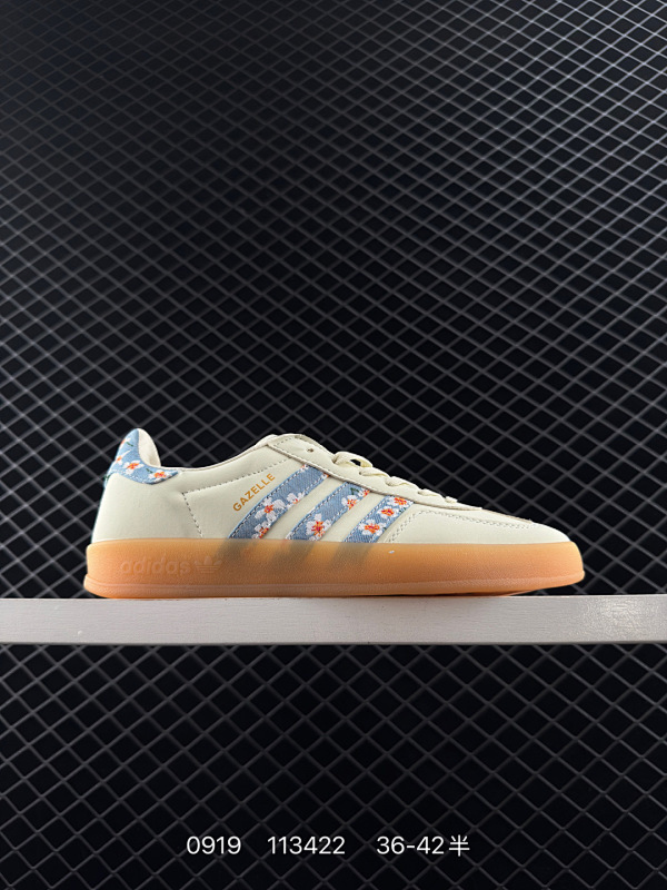 110 真标✅Adidas Originals Gazelle Indoor 三叶草休闲防滑耐磨低帮板鞋 货号:JP5309 ID:113422 Size:36～42半  详情