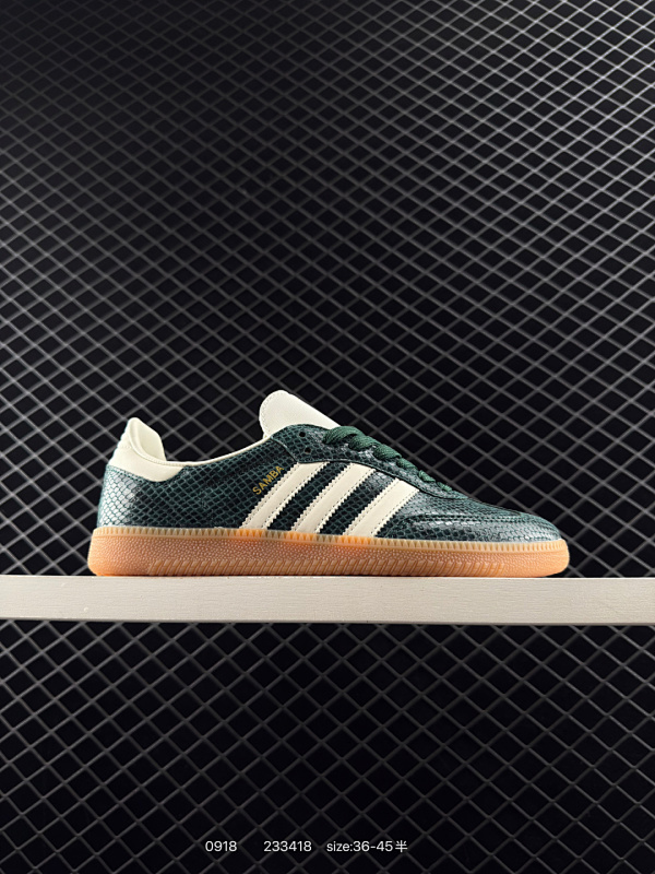 90 Adidas/阿迪达斯 原楦原纸版数据开发，采用牛剖革组合马毛鞋面材质，外置国标5级耐磨标准橡胶大底❗️复古风十足，联乘英国设计师品牌Wales Bonner x Adidas Original