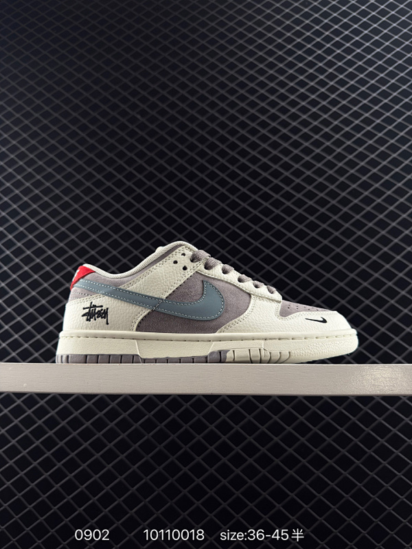 90 开学季特价福利！Nk SB Dunk Low 斯图西联名—中八藏青米白 周年高端定制 低帮休闲板鞋 大厂纯原品质出货 超高清洁度 皮料切割干净无任何毛边 细节完美  货号：CY5979-106