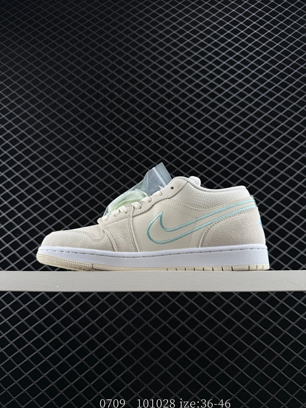 140 Jordan Air Jordan 1 Low 舒适百搭 篮球鞋 米色 编码 ：101028 尺码：如图