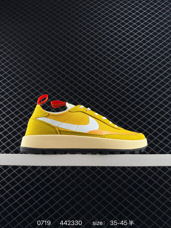 150 Tom Sachs x Nk General  Purpose Shoe 联名款 简约风休闲鞋  #此款耐用的翻毛皮和加固网眼布构成了这双鞋的整体鞋面，上面印有轮廓Swoosh标志。鞋舌和鞋跟