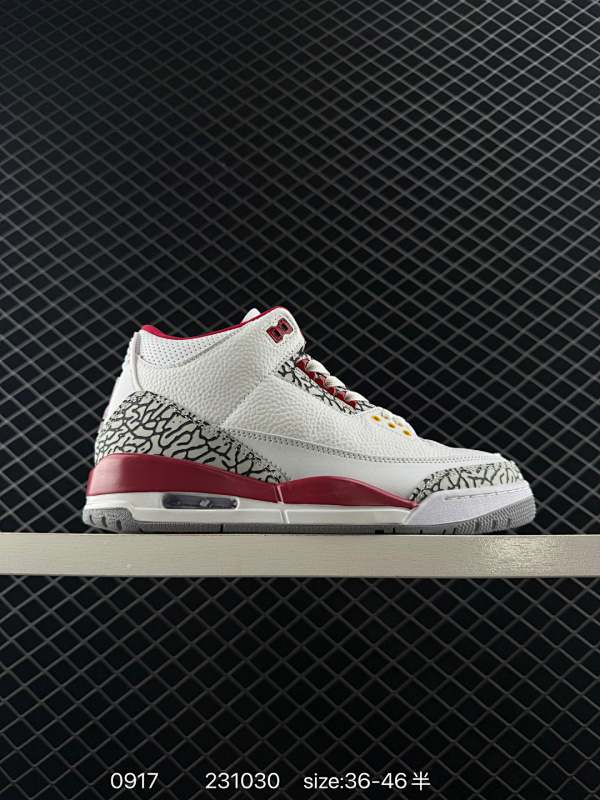 150 真标✅Air Jordan 3 Retro 迈克尔·乔丹AJ3代中帮复古休闲运动文化篮球鞋 货号:CT8532 105  ID:231030  Size:36～46
