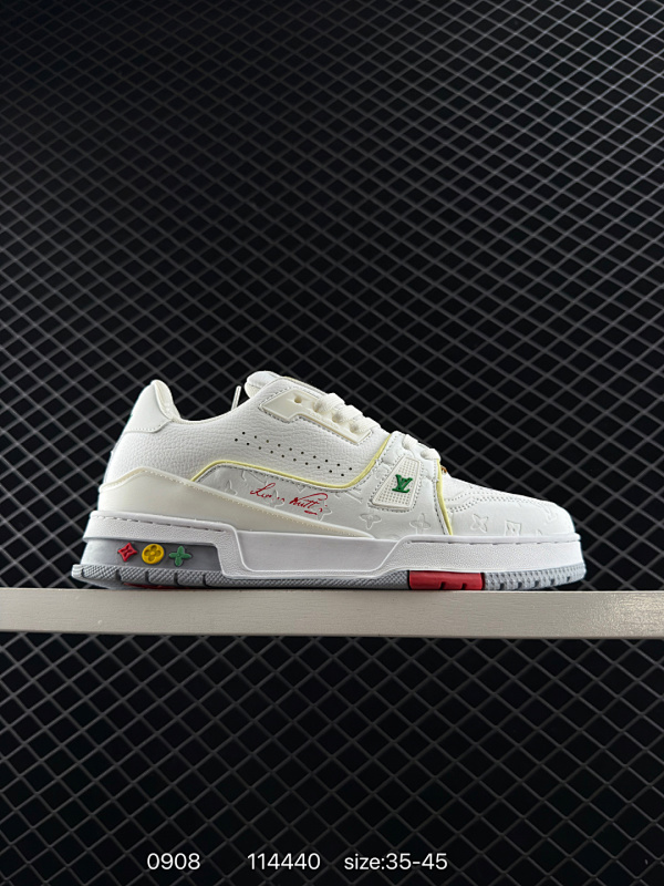 200 ✅路易威登/Louis Vuitton  LV路易威登板鞋         新款 LV Trainer最新配色运动鞋  L家 篮球鞋风格运动鞋   该鞋由艺术总监 VIRGIL ABLOH设计