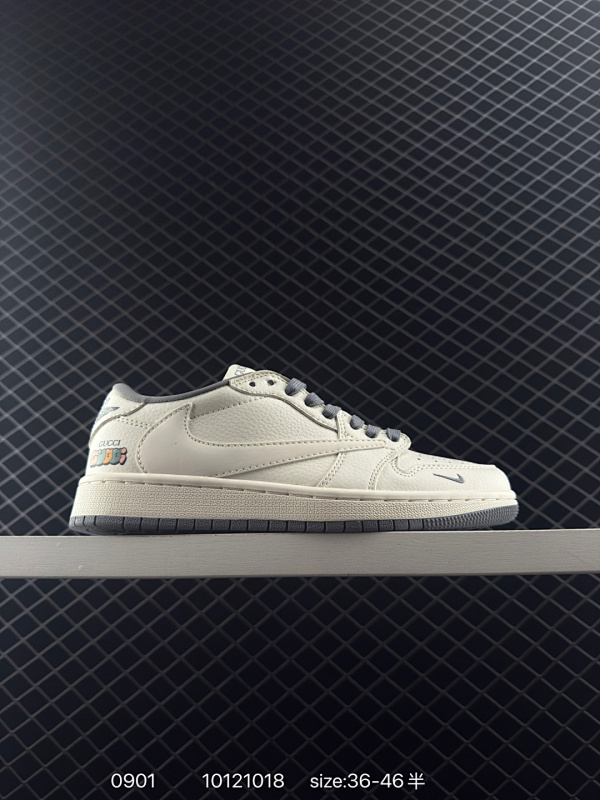 90 Travis Scott x Air Jordan AJ1 Low OG SP TS联名倒钩低帮 白蓝 DM7866-104 全系列配色 外贸特供批次 新配色不断更新开发 市场中端王者 全套原纸