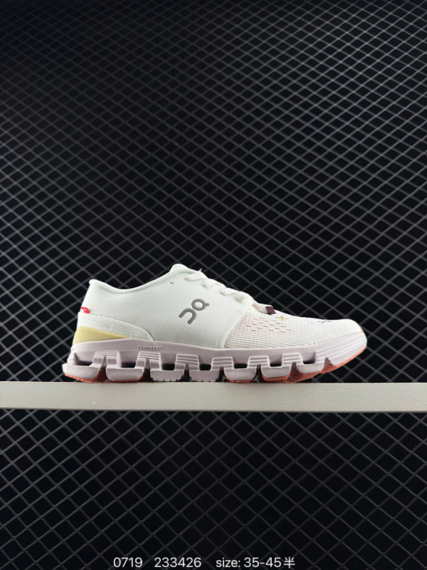 130真标带半码 On 昂跑 Cloud 6 低帮 黑白色 舒适网布减震防滑耐磨低邦马拉松长跑跑步鞋 稳健敏捷、功能多面，用轻量脚感和灵活反馈，助力跑步训练和运动健身。以Helion Superfoa