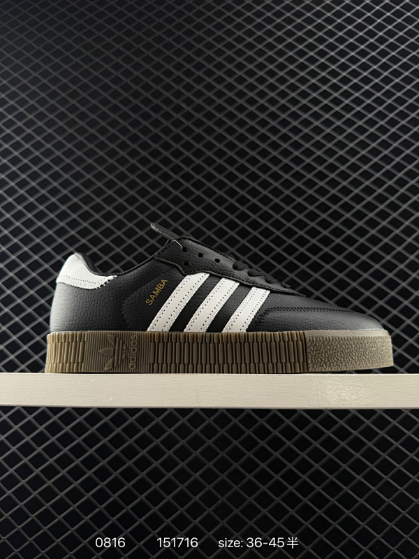 80 阿迪达斯Adidas SUPERSTAR 经典厚底运动板鞋三叶草板鞋休闲运动鞋 货号：675033 编码：151716