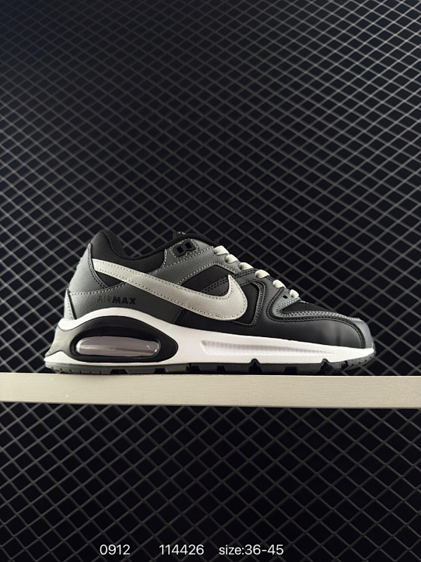 130 NIKE 耐克 网面拼接 Nike耐克男鞋秋新款NIKE AIR MAX COMMAND运动鞋防滑耐磨低帮轻便跑步鞋 ！ 货号：629993 100  尺码：如图