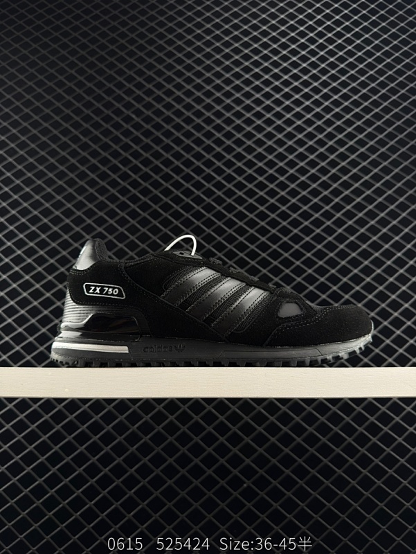 120 Adidas/阿迪达斯 原楦原档案纸版开发楦型，全新高频热切无缝拼缝鞋面❗️阿迪达斯三叶草Adidas Originals ZX750 HD改良贾卡版ZX700复古休闲百搭运动慢跑鞋。   类