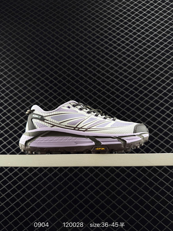 140 Hoka Mafate Speed 2 超轻厚底轻量山地跑步鞋  原装轻量化材料Fresh Foam 超轻量中底全部用料过3C认证 滚动平衡科技减少33%能量消耗   货号: 1126851