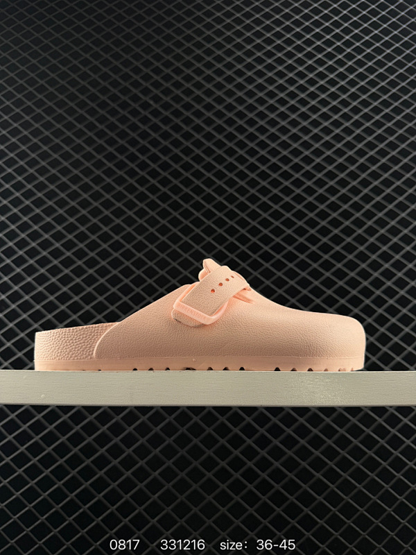 80 德国百年知名鞋履品牌·博肯Birkenstock  勃肯拖鞋系列凉拖鞋休闲沙滩凉鞋 BIRKENSTOCK勃肯德国进口男女款牛皮绒面革软底Arizona双扣拖鞋。广东原产#采用质地柔软牛皮革 中