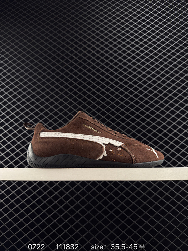 160 巴黎联名The Open Product x Puma Speedcat 极速赛车系列彪马低帮生活休闲鞋 原装档案原数据纸版楦型 采用原厂固色翻毛皮鞋面材质 二次成型'猛帮'成型工艺 官方货号