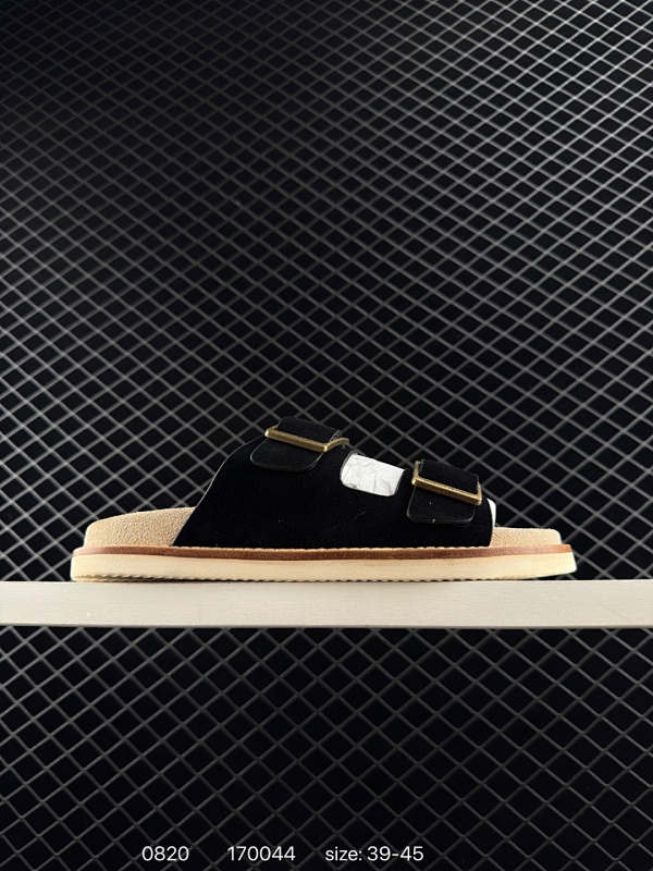 220 Brunello Cucinelli 水洗绒面革街穿 固定鞋扣 圆头露趾一字拖鞋 男款 棕色 编码：170044 尺码：如图  详情       ¥ 220