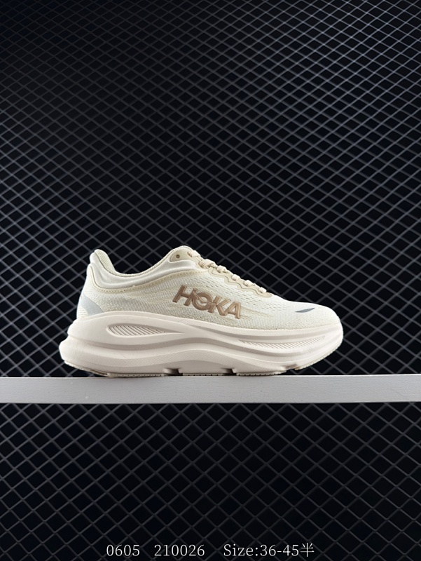 130 公司级✅HOKA ONE ONE Bondi 9 复古舒适防滑耐磨 低帮 山地户外跑步鞋 货号：1162014/VCH 尺码：36 36.5 37.5 38 38.5 39 40 40.5 4