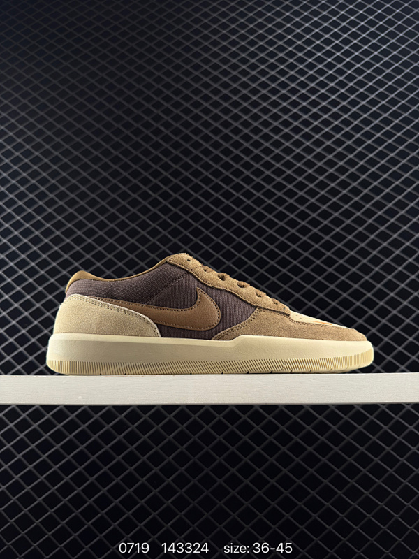 120 耐克Nike SB Force 58 运动滑板鞋。这是一款将前沿创新带入街头的单品，它具有硫化杯底，具有出色的耐用性和灵活性。使用柔软皮革织物拼接，在饰面上放置通风口，它自始至终都融入了传统篮
