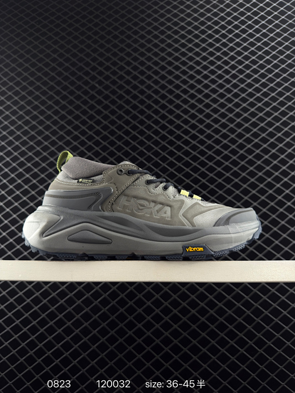 160  公司级✅HOKA ONE ONE KAHA 3 LOW GTX 低帮专业越野跑步鞋 实拍首发  更全面的性能再度进化 更舒适 更强保护  采用Vibram MEGAGRIP超强抓地外底 鲨齿