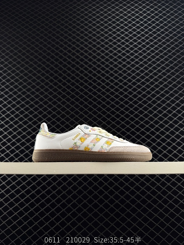 145 公司级✅Adidas Originals Samba OG 阿迪达斯三叶草 桑巴舞系列绅士德训足球风百搭低帮休闲运动板鞋 货号：HQ5155 尺码：35.5 36 36.5 37 38 38.