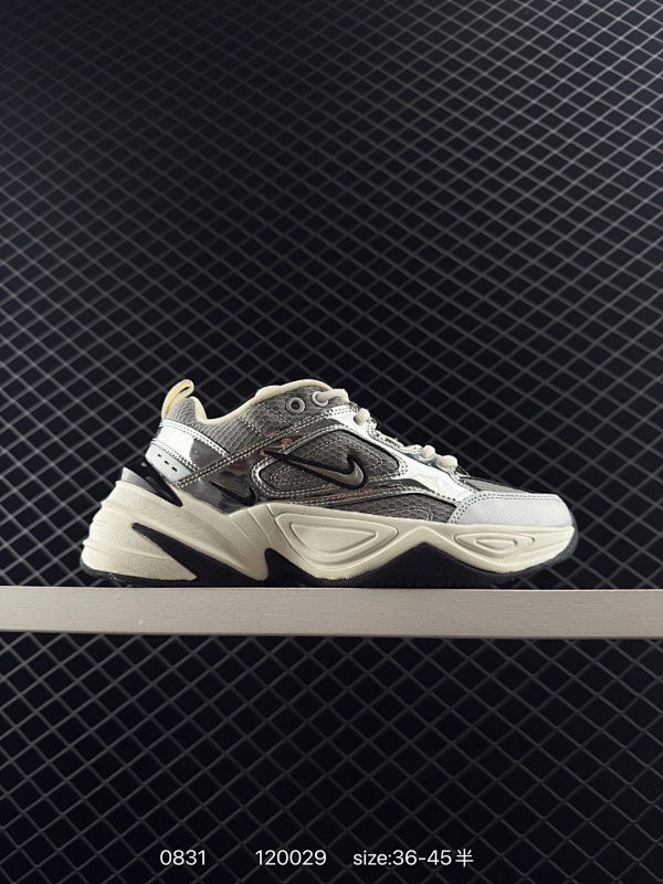 145 NK Air Monarch IV M2K Tekno 复古潮流老爹鞋  优质皮革打造鞋面 夸张流线极符 风靡老爹元素  外形延续当下潮流得未来感老爹鞋 设计干净配色风格也带有浓郁的复古感受