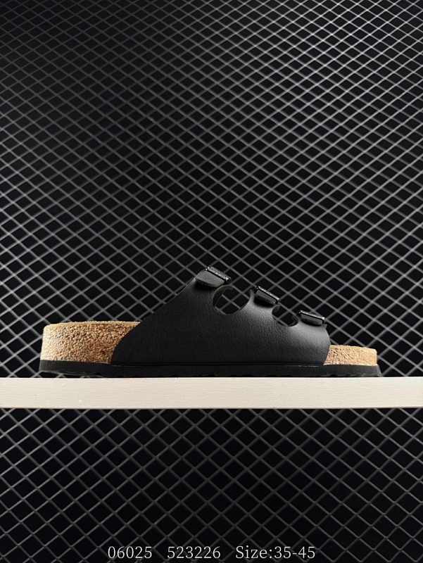 130 【公司级】德国百年知名鞋履品牌·博肯Birkenstock  勃肯拖鞋系列凉拖鞋休闲沙滩凉鞋 BIRKENSTOCK勃肯德国进口男女款牛皮绒面革软底Arizona双扣拖鞋。广东原产#采用质地柔