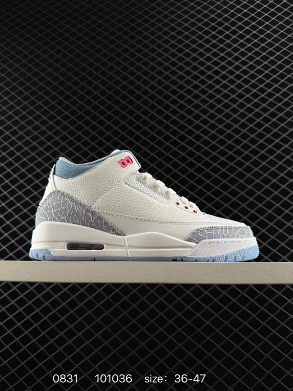 180 乔丹 Air Jordan 3 Retro AJ3 乔3 中帮复古休闲运动文化篮球鞋  HQ0784 101  码数：36 37.5 38 39 40 41 42 43 44 45 46 47