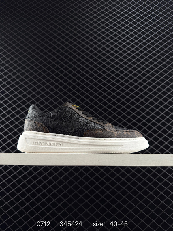 120 ✅Louis Vuitton x Air Jordan 1 High LV联名 棕色 AJ1 乔丹1代 aj1 乔1 LV联名 乔丹篮球鞋 货号:554724-555 尺码:40-45 编