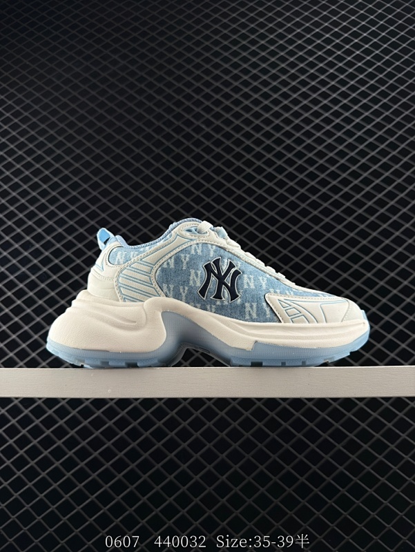 160 NY美国榄球洋基队限定 x MLB Big Ball Chunky Mesh 厚底老爹系列低帮魔术贴轻量休闲运动慢跑鞋 货号：3ASHW065N（GP001） 尺码：35-39带半码 编码：4