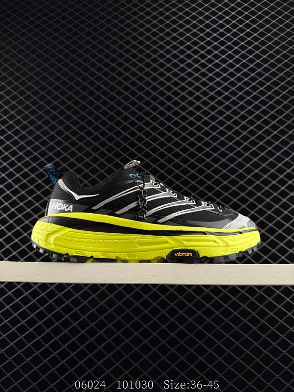 150 公司级✅HOKA MAFATE SPEED THREE 2玛法特 超轻厚底轻量山地跑步鞋 滚动平衡科技和适度的脚后跟倾斜角度 可平稳步伐体验和柔软的脚感 鞋面采用了皮革相拼 带来良好的舒适性和