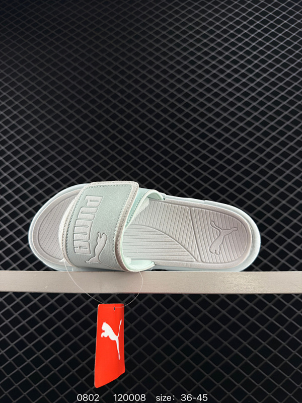 40 彪马/Puma Royalcat Comfort 皇家猫舒适海绵系列潮流百搭沙滩休闲运动一字魔术贴拖鞋 货号：389154 尺码：36～45 编号：120008 全文  详情       ¥ 4