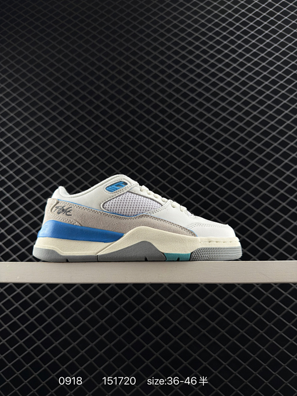 100 Who Decides War x Nike Jordan FLIGHT COURT ATE 搭防滑耐磨 低帮 耐克复古篮球鞋 货号:HF3255-101 尺码:36 36.5 37.5 38