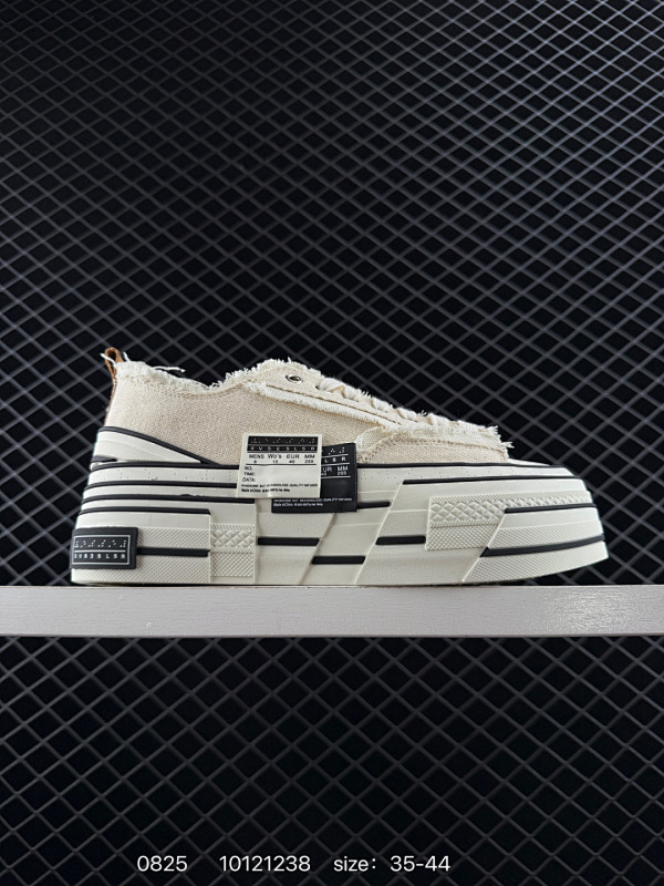 190 xVESSEL/吴建豪潮牌 升级原楦原纸版数据开发版型，纯手工贴合多重围条硫化工艺，采用12蛊司厚实舒适帆布面料，流苏做旧复古效果 明星都穿它 ”SMILENCE“隐藏款!!吴建豪个人主理潮流