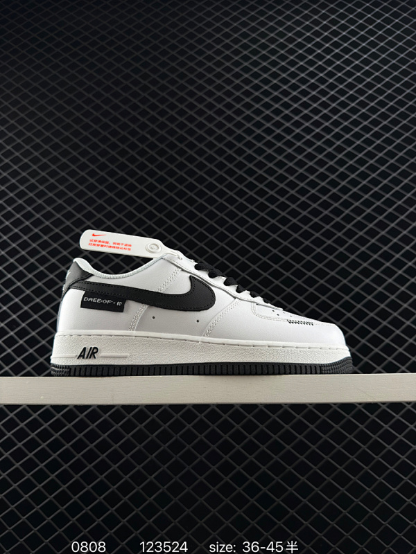 120 耐克Nike Air Force 1 Low 空军一号低帮百搭休闲运动板鞋 柔软、弹性十足的缓震性能和出色的中底设计，横跨复古与现代的外型结合，造就出风靡全球三十多年的Force 1，直到今天