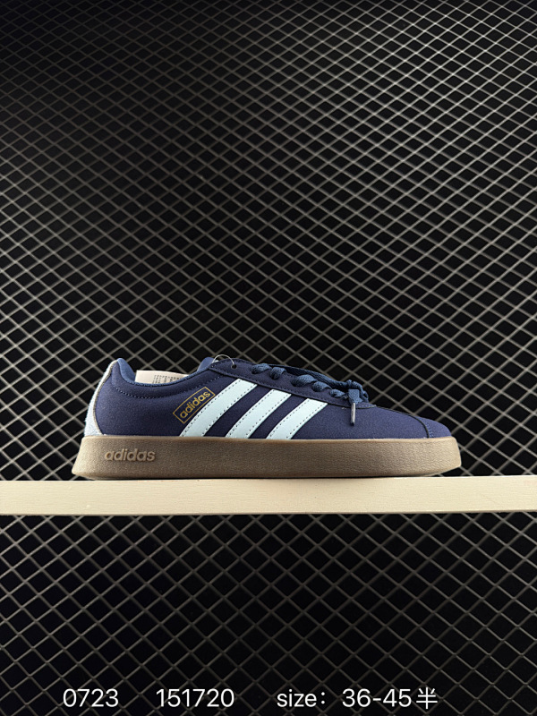 100 Adidas/阿迪达斯 男女鞋半码制，采用翻毛皮组合环保纤维革鞋面材质，内嵌EVA透气吸汗鞋垫，缜密拉帮中底布，外置耐磨标准橡胶大底❗️NEO生活城市系列，阿迪达斯Adidas Neo VL